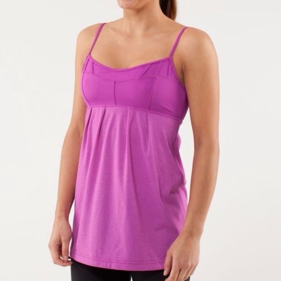 lululemon athletica Tops - Lululemon Debut Tank Heathered Ultra Violet / Ultra Violet Size 4